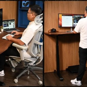 Phạm vi chiều cao bàn nâng hạ Ergo Edge
