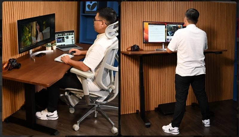 Phạm vi chiều cao bàn nâng hạ Ergo Edge