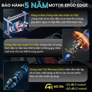 Motor bàn nâng hạ Ergo Edge bảo hành 5 năm